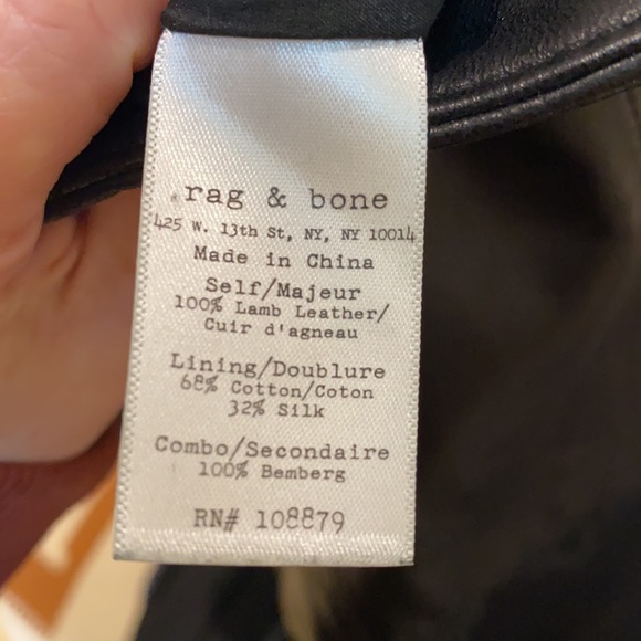 Rag and bone leather shorts - Picture 5 of 5